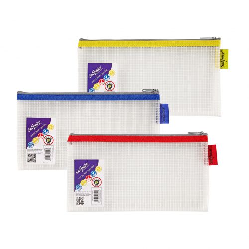 EVA Mesh Zippa Bag DL Assorted- 3 Bags