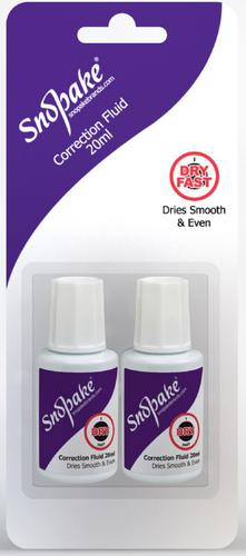 Hi-Tech Correction Fluid 20ml Blistercard- 10 B/Cards of 2 Bottles