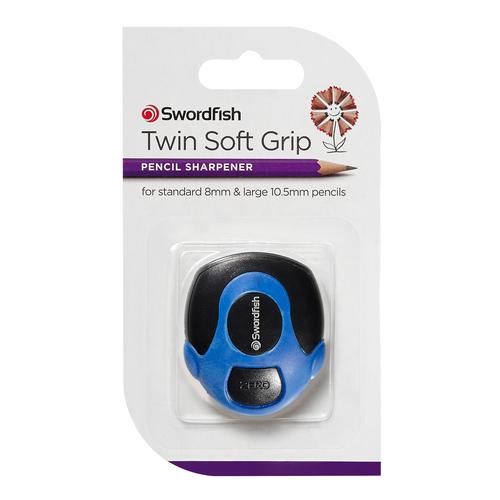 Twin Soft Grip Sharpener Blister- 12 Blisters of 1