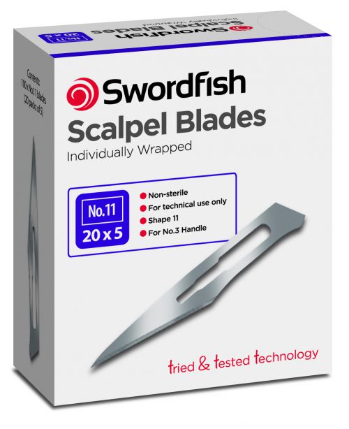 Scalpel Blades No.11 - 1 Box of 100 Blades