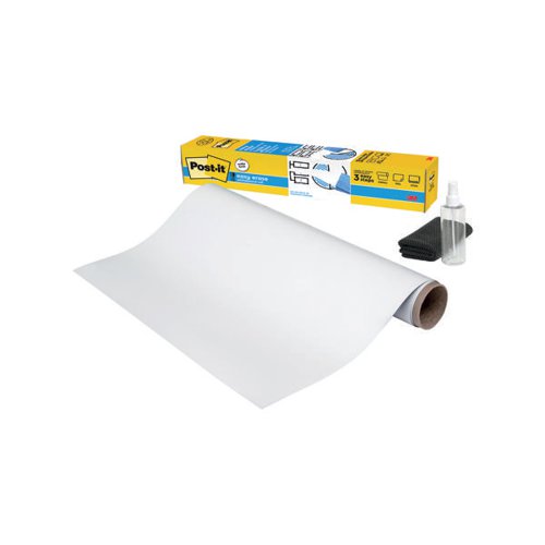 Post-it Easy Erase Whiteboard Surface, White, 121.9 cm x 242 cm, 1 Roll/Pack