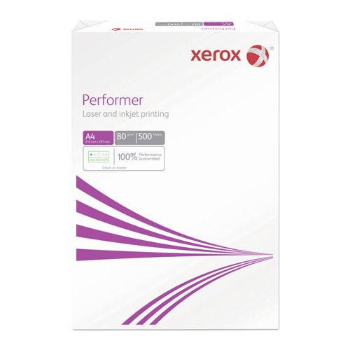 Xerox Performer White Printer Paper A4 80GSM Pk 5 Reams of 500 003R90649
