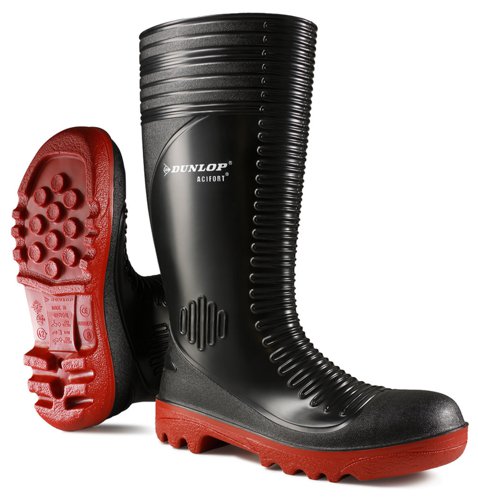 Dunlop Acifort Ribbed Full Safety Wellington Black 06