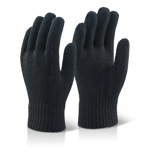 Beeswift Acrylic Glove Black Pack of 10