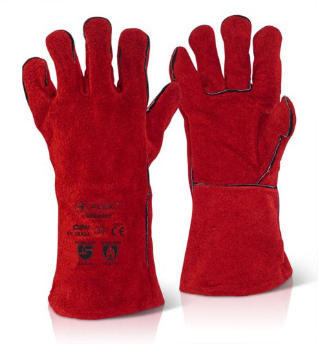 Beeswift Red Welders Gauntlet 14” (Box of 10)