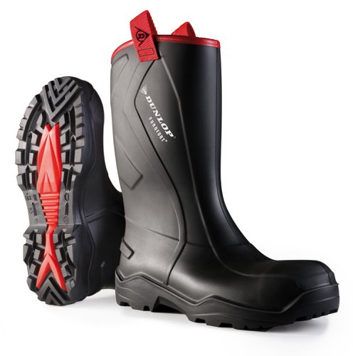 Dunlop Purofort+Rugged Full Safety Rigger Boot Black 12