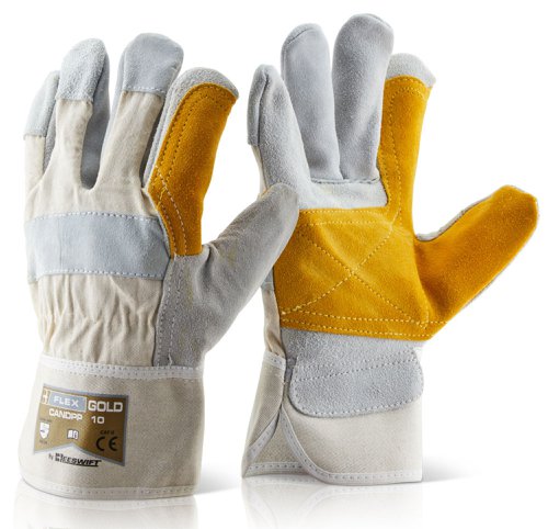 Beeswift Canadian Double Palm High Quality Rigger Glove (Box of 10)