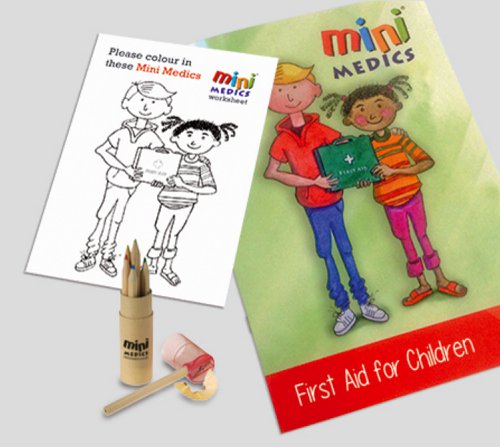 Click Medical First Aid For Children Pack With Coloured Pencils