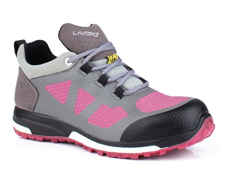 Lavoro LEIA LADIES ESD SHOE GREY/PINK SIZE 07(41)