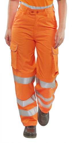 Beeswift Ladies Railspec Trousers Orange 32