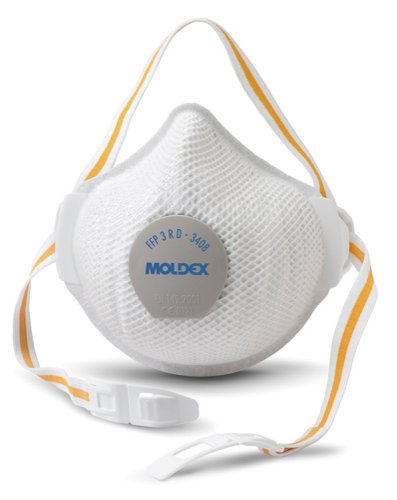 Moldex 3408 Mask FFP3Vrd (Box of 5)