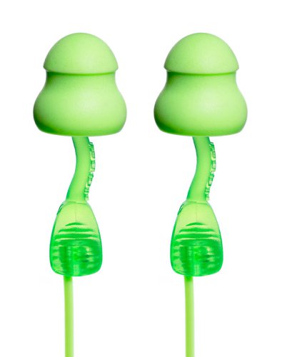 Moldex 6441 Twisters Corded Earplugs Foam Pod Green (Box of 80)