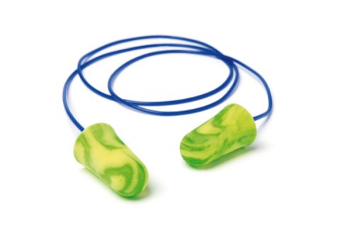 Moldex 6900 Pura-Fit Corded Earplugs Pu Foam Green / Yellow (Box of 200)