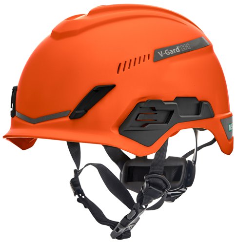 MSA V-Gard H1 Tri-Vented Helmet Orange