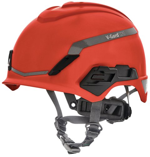MSA V-Gard H1 Non Vented Helmet Red