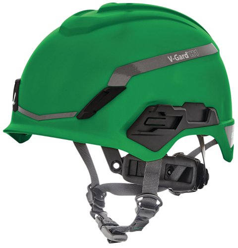 MSA V-Gard H1 Non Vented Helmet Green