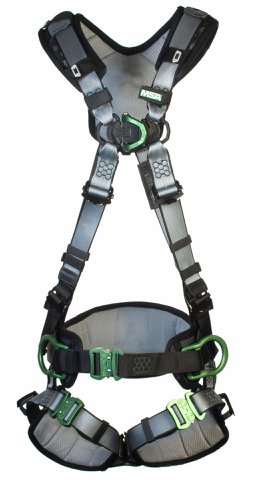 MSA Standard V-Fit Back / Chest / Hip D-Ring Bayonet Harness W / W Belt Standard