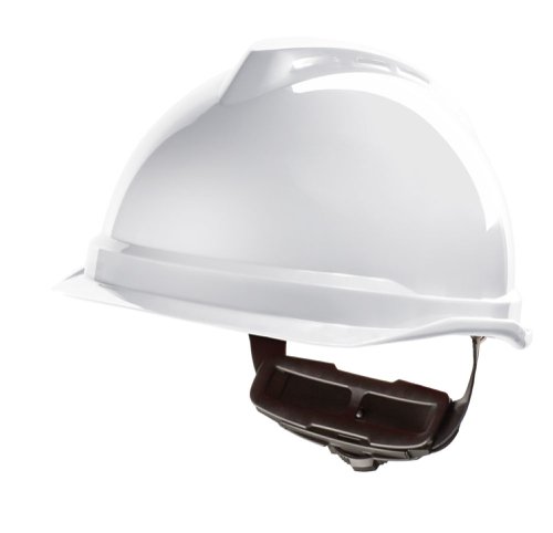 MSA V-Gard 520 Peakless Safety Helmet White