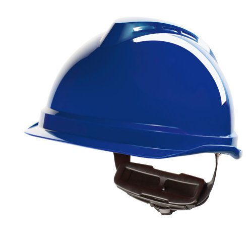 MSA V-Gard 520 Peakless Safety Helmet Blue