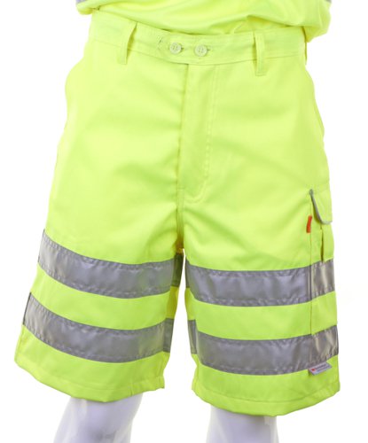 Beeswift Saturn Yellow Hi Visibility SHORTS 44