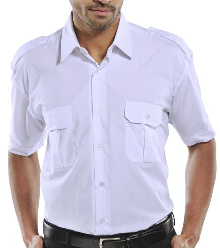 Beeswift Pilot Shirt Short Sleeve White 16