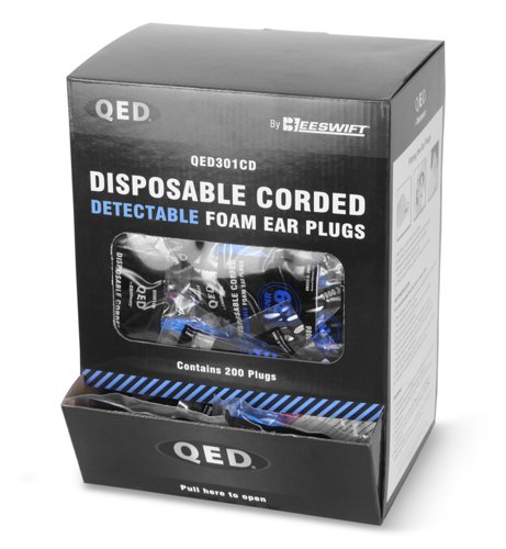 Beeswift Qed Corded Detectable Ear Plug (Box of 200)