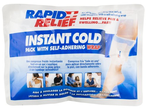 Rapid Aid Instant Cold Pack C / W Self Adhering Wrap 5”X 9”