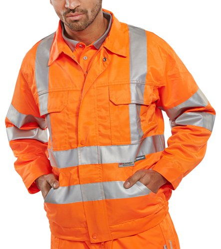 Beeswift Railspec Jacket Orange 46