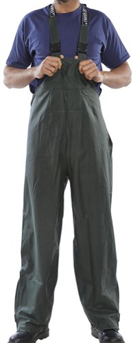 Beeswift Super B-Dri Bib and Brace Olive Green L