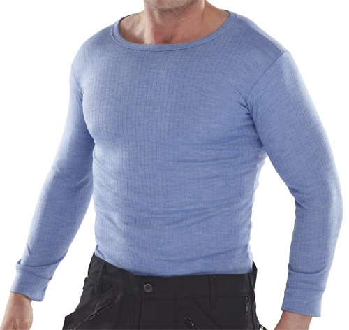 Beeswift Long Sleeve Thermal Vest Blue 2XL