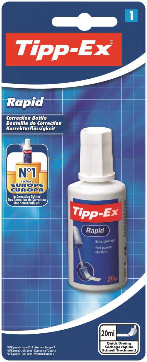 Tipp-Ex Rapid Fluid 20ml White Single
