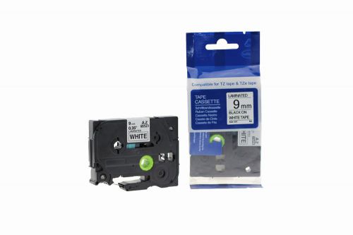 Compatible Brother P Touch TZe-221 Black on White also for TZ-221 Label Cassette