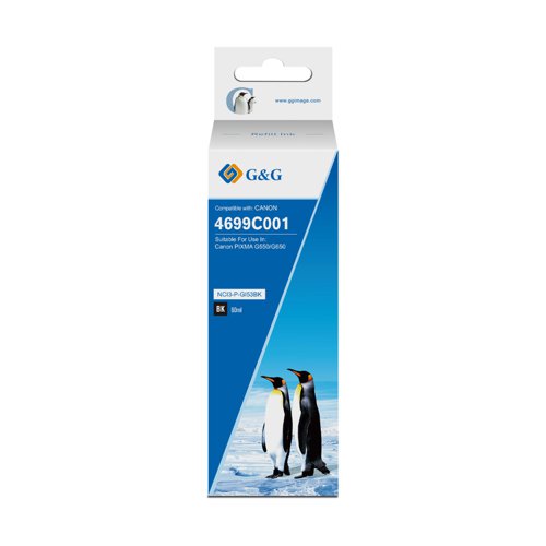 Compatible Canon G+G GI-53BK Black Ink Bottle 4699C001