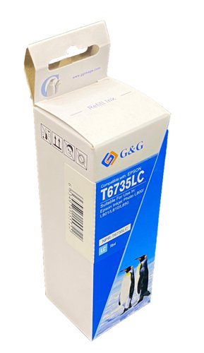 Compatible Epson C13T67354A Light Cyan Ink Bottle