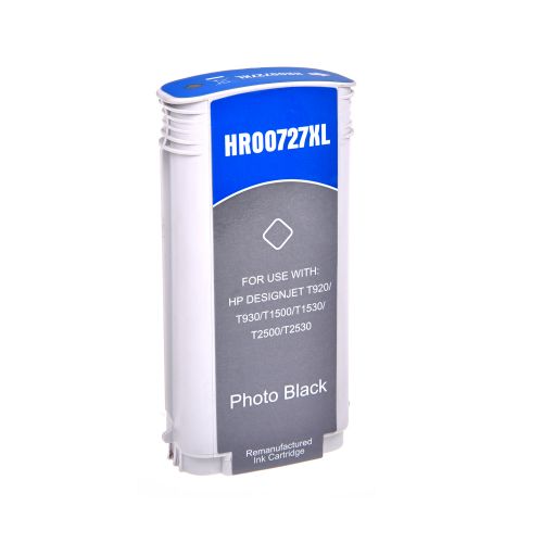 Remanufactured HP G+G 727PBK Photo Black Wide Format Ink Cartridge B3P23A