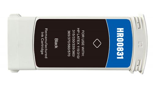 Remanufactured HP 831XLBK Black Hi Cap Latex CZ694A Inkjet