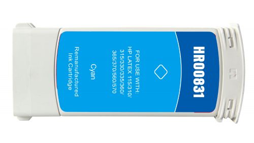 Remanufactured HP 831XLC Cyan Hi Cap Latex CZ695A Inkjet