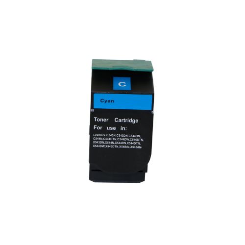 Remanufactured Lexmark C544C Cyan Hi Cap C544XICG C544X2CG Toner