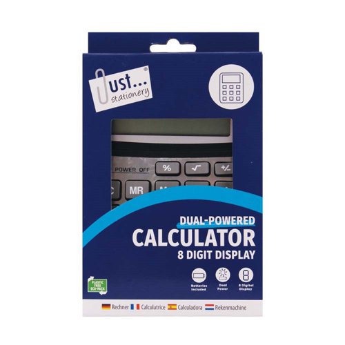 Midi Calculator 8 digit 104x152mm Dual power