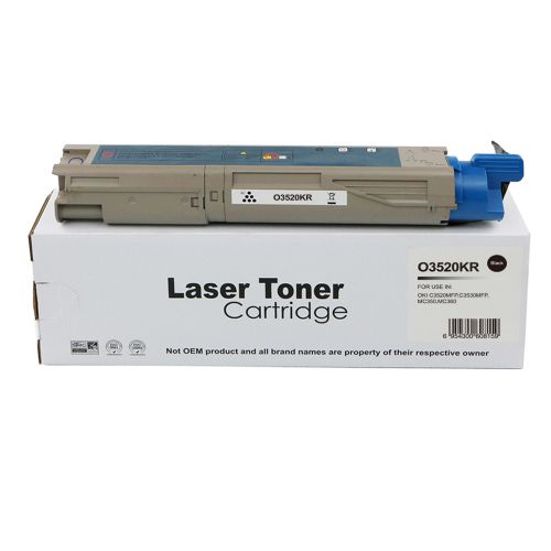 Remanufactured OKI C3520BK Black 43459324 Toner