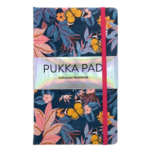 Pukka Bloom Softcover Notebook Blue (Pack of 3)