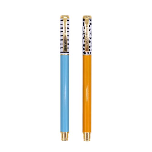Pukka Planet Gel Pen (Pack of 2) - Blue/Orange