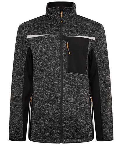 JCB Trade Essington II Full Zip Grey Knitted Jumper S