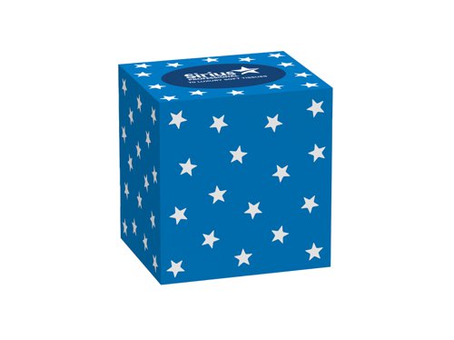 Sirius 2 Ply White Cubed Facial Tissues - 24x70 Sheets