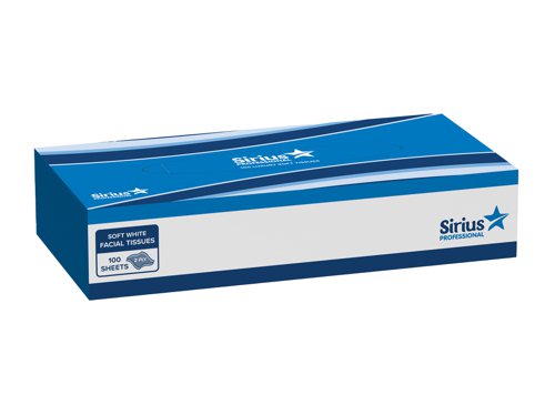 Sirius 2 Ply White Standard Facial Tissues - 24x100 Sheets