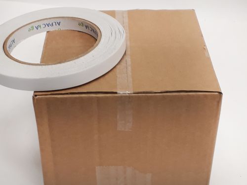 BOX of 72 Rolls Double sided Tape 25mm 33m 80mu TDB253380 - 12 Packs of 6 Per Box