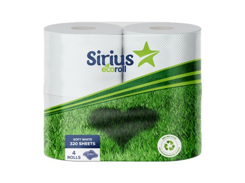 Satino 2 Ply White Satino Brand 320 Sheet Toilet Rolls Packed 9X4 72 Cases Per Pallet