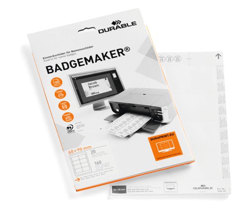 Durable BADGEMAKER Inserts 60x90mm