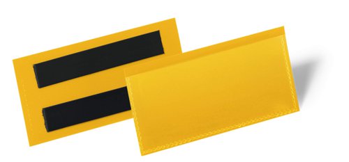 Durable Magnetic Pocket 100x38mm Yellow