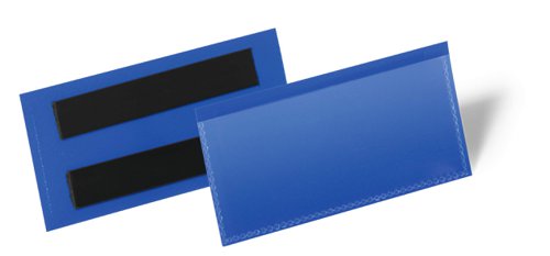 Durable Magnetic Pocket 100x38mm Blue